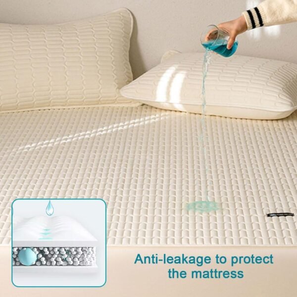 Waterproof Mattress Cover, Soft Comfortable Breathable Mattress Protector, Bedding Supplies for Bedroom, Guest Room, Apartment, School, Home - Image 6